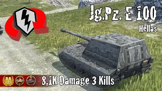 Jagdpanzer E 100  |  8,1K Damage 3 Kills  |  WoT Blitz Replays