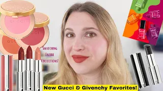 GUCCI & GIVENCHY | New Blush & Lipstick Shades in Favorite Formulas | Sheer Velvets, Interdit Baume