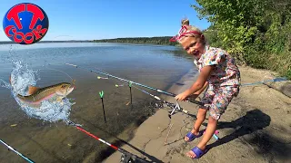 ЯРОСЛАВА НА РЫБАЛКЕ! Пикник на Природе с Палаткой Видео для детей