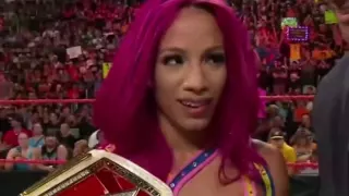 Sasha Banks Wins The WWE Women's Championship on Raw