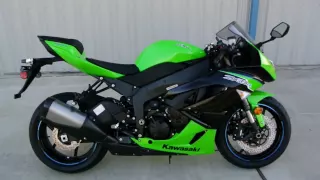 Overview and Review of the 2012 Kawasaki ZX6R Ninja Supersport 600 in Lime Green