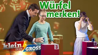 80 Würfel auswendig merken: Heike Makatsch vs. Sina (12) | Klein gegen Groß