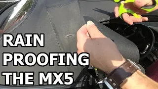 CHEAPEST Way to Fix Hole in Soft Top Convertible Roof - MX5 Soft Top Repair Patch