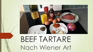 Beef tartare in Viennese style Original tartare - simply cook it yourself