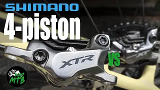 Shimano XTR 4-piston Brakes vs XT, M9120 vs M8120 Review, Riding Impressions