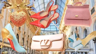 Shopping in Milan: ETRO, D&G, Max Mara, Jimmy Choo, Casadei, Louboutin.. Luxury Shopping Vlog 2024.