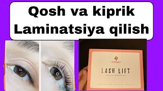 Uy sharoitida laminatsiya qilish,kiprik laminatsiya qilish,qosh laminatsiya qilish,Lash lift,qosh,