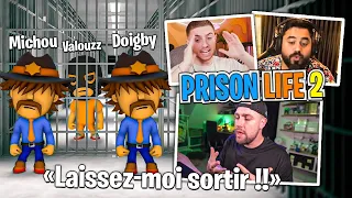 Michou m'envoie en prison... (on doit s'évader sans qu'il nous repère avec Doigby et Dobby)