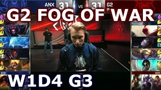 G2 vs ANX W1D4 - G2 FOG OF WAR Player Experience Stream (w/ Kiwikid) | Group A LoL S6 Worlds 2016