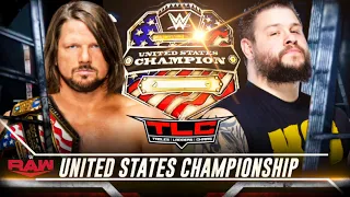 WWE 2K20 : AJ Styles Vs Kevin Owens WWE United States Championship Match - WWE TLC 2019