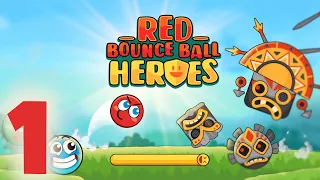 Red Bounce Ball Heroes - Gameplay Walkthrough Part #1