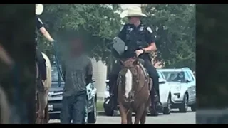 Galveston Man in Handcuffs Forced to Walk Alongside Officers on Horseback