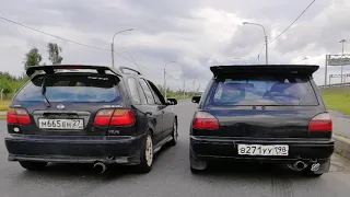 Nissan PULSAR VZR (sr16ve stroker) vs Nissan Sunny GTI N14 (sr20de)