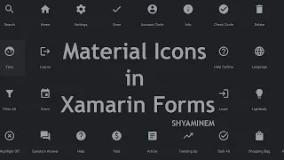 How to use Material Icons in Xamarin Forms