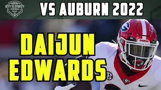 Georgia RB Daijun Edwards vs Auburn 2022