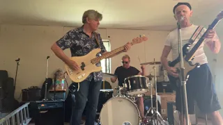 One month after double hip op, Brush plays the blues with the boys - July 20th 2021