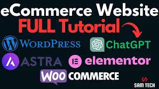 Complete WordPress Ecommerce Tutorial for Beginners: Elementor, Astra, WooCommerce, ChatGPT in 2023