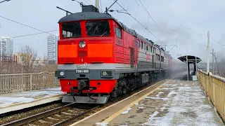2ТЭ10Ут-0080 с поездом № 102 Нижневартовск-Пенза