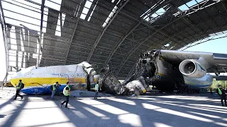大破した世界最大の航空機アントノフアントノフ225ムリーヤ　報道公開　2022.5.5