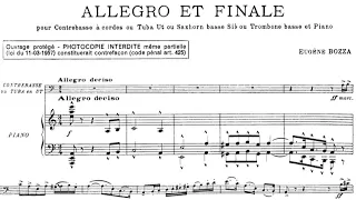 Eugène Bozza - "Allegro et Finale" for Double Bass and Piano