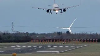 Jet2 A321 G-HLYB Training Flights at Newcastle Airport