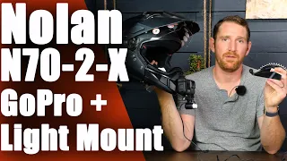 Nolan N70-2-X ADV Helmet Chin Mount For GoPro Hero, DJI Osmo, Insta360 Action Cameras | Light Mount