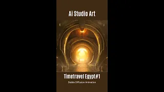 Ai Generated Timetravel Ancient Egypt Animation with Ambient Music #shorts