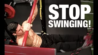 How NOT to Swing on Hanging Ab Exercises!