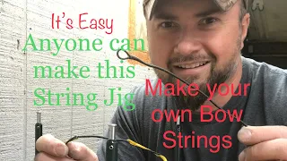 How to Make your own String Jig so you can make all of your Bow Strings , Cheap, save Money. “WOW”