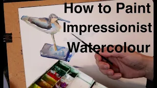 How to Paint a Wooden Bird From Life in a loose  Impressionistic Style