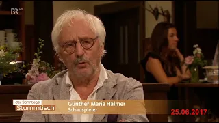 Günther Maria Halmer und Claudia Roth beim Sonntags - Stammtisch des BR am 25.06.2017