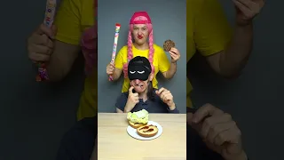 Best burger through Left or Right Emoji Food Challenge | PinkyBlack  #shorts