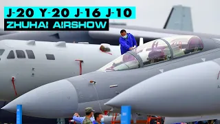 Amazing J-20 Y-20 J-16 and J-10C Display at Zhuhai Air Show 2022