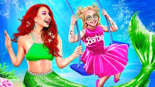 Mermaid Adopted Barbie! Barbie Extreme Transformation!