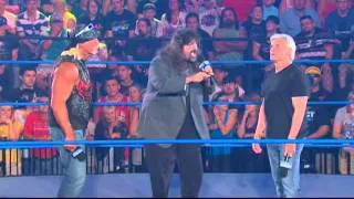 Mick Foley Delivers News To Hulk and Bischoff