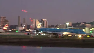 London City Airport 22nd October 2019 - Evening rush hour