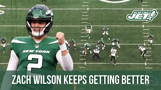 Zach Wilson keeps on IMPROVING! Breaking down his underrated performance vs the Eagles | Film Review