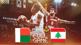 Madagascar v Lebanon | Full Basketball Game | FIBA U19 Basketball World Cup 2023