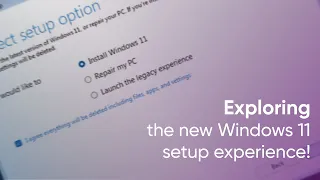 Exploring the new Windows 11 Setup Experience - build 26040
