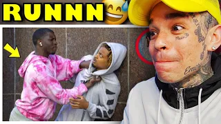 TopNotch Idiots - WHIPPING GANGSTERS in the Hood Prank! (MUST WATCH) [reaction]
