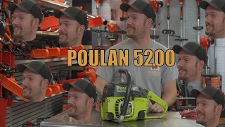 Detailed Look At Vintage Poulan 5200 CounterVibe Chainsaw MADE IN USA