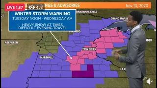 WATCH LIVE:  KARE 11 winter storm update