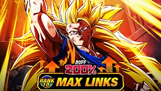 200% LEADER SKILL BUFF! LEVEL 10 LINKS 100% RAINBOW STAR LR TEQ SSJ3 GOKU! (DBZ: Dokkan Battle)