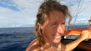 Solo Sailor Kirsten Neuschafer in the doldrums - South Africa to Spain, July 2022