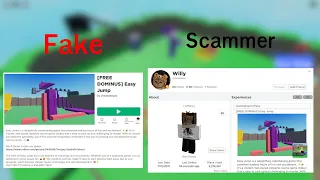 this roblox game named easy jump is scamming people