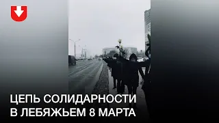 Цепь солидарности в Лебяжьем 8 марта