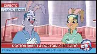 Sonrisas brillantes, futuros brillantes.  Dr. Rabbit y los defensores dentales.