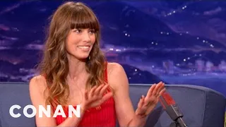 Jessica Biel Was A Serial Barbie Decapitator | CONAN on TBS