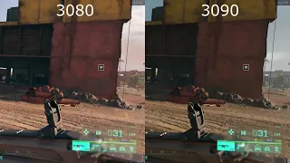 Battlefield 2042 1440p Ultra RTX 3080 vs 3090 Ray Tracing Off