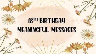 BIRTHDAY MEANINGFUL MESSAGES | BIRTHDAY WISHES